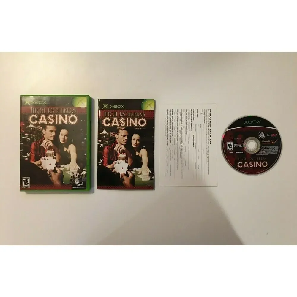 High Rollers Casino (Microsoft Xbox, 2004) Mud Duck Productions - Complete